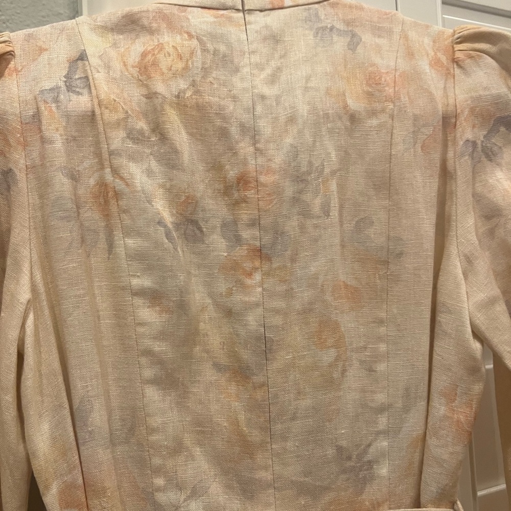 Zimmermann Crush buttoned midi Floral Long Sleeve Dress. Size 1. New with tags - Picture 6 of 13